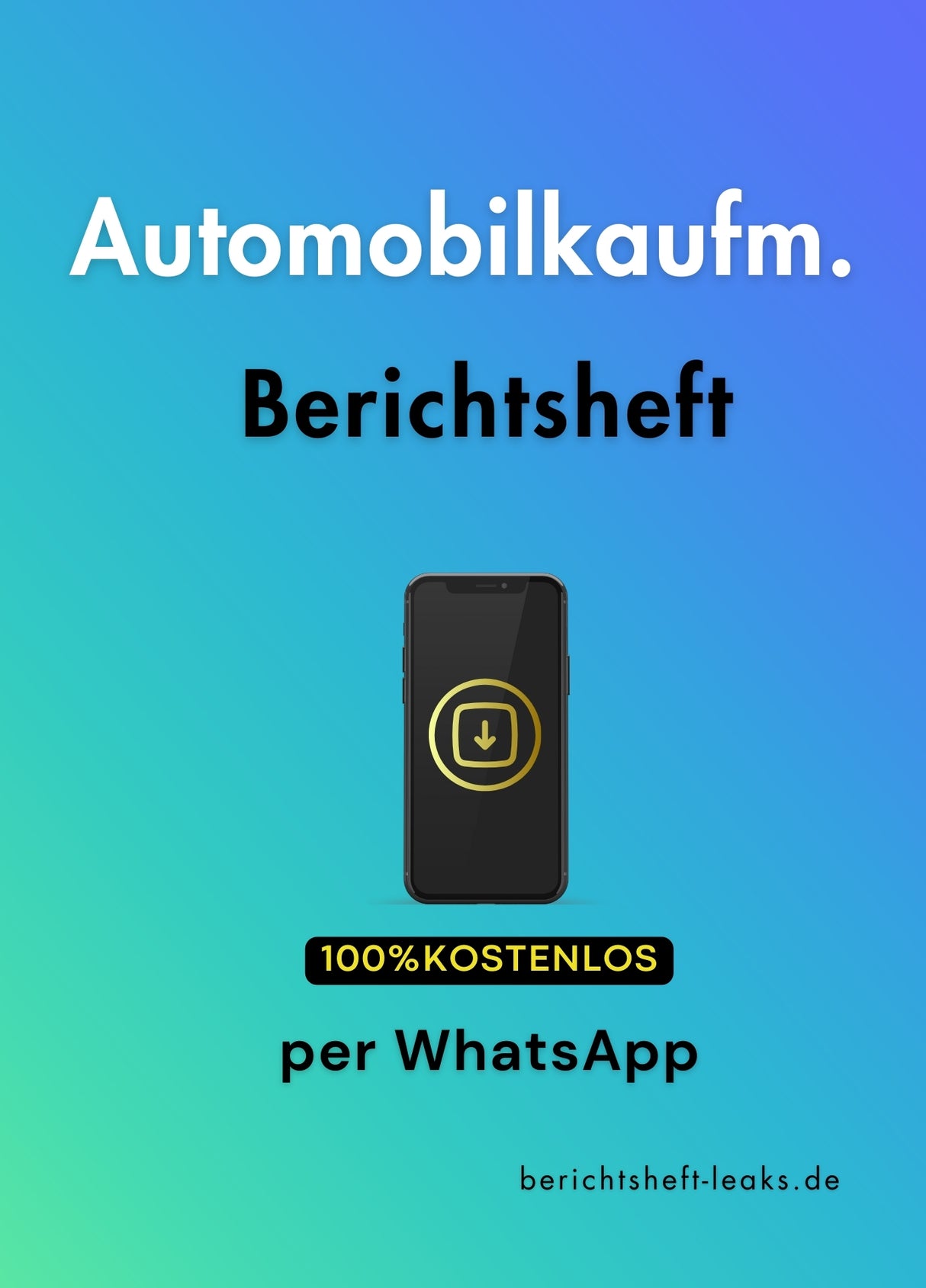 Automobilkaufmann/-frau - Berichtsheft