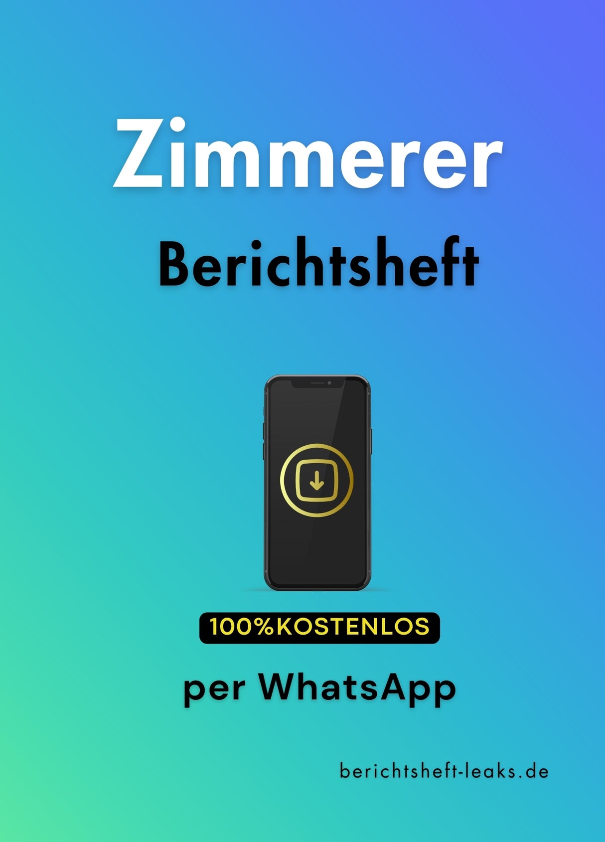 Zimmerer/ Zimmerin - Berichtsheft