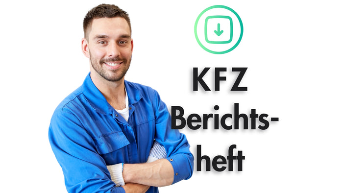 KFZ-Berichtsheft-Ausbildungsnachweis-Kraftfahrzeug-kostenlos-Download-Portrait-Startseite